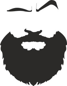 Beard Template Free Printable, Beard Clipart, Bearded Characters, Bald Head Man, Crazy Beard, Mustache Art, Beard Logo Design, Beard Svg, Free Printable Letter Stencils