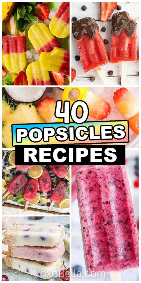 Easy popsicle recipes to try this summer Frozen Popsicle Recipes, Freeze Pop Recipes, Watermelon Popsicles Recipe, Healthy Ice Pops, Homemade Fruit Popsicles, Cherry Popsicles, Coffee Popsicles, Cheesecake Popsicles, Cheesecake Pops