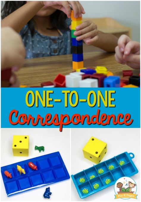 Preschool Small Group, One To One Correspondence, Pre K Pages, Prek Math, Small Group Activities, One To One, Activities Preschool, Counting Activities, Math Methods