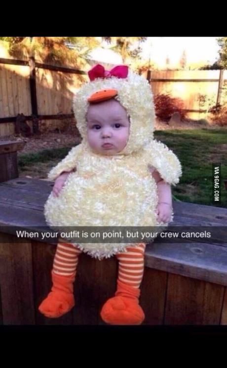 When your outfit is on point and the crew cancels...even though I'm usually the one who cancels. Diy Baby Costumes, Cute Easter Outfits, Outfits For Kids, Funny Snaps, Kids Funny, Seriously Funny, Funny Outfits, Baby Costumes, Funny Animal Pictures