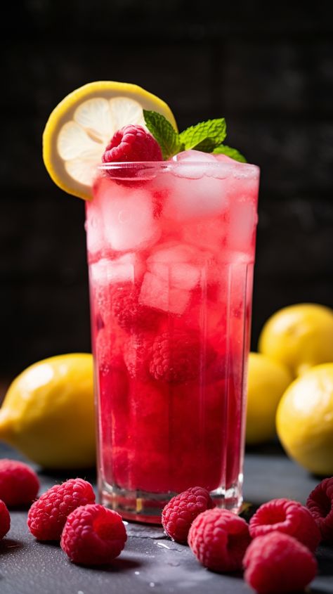 Pink Raspberry Lemonade [15 Minutes] – Chasety Valentines Party Food Ideas, Food Presentation Design, Drink Mocktail, Drink Pictures, Summer Drinks Alcohol Recipes, Strawberry Mango Smoothie, Valentines Party Food, Perfect Summer Drink, Lemonade Cocktail