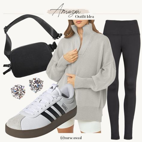 Adidas Court Shoes Outfit, Court Shoes Outfit, Amazon Outfit Ideas, Court Outfit, Adidas Court, Adidas Vl Court, Teacher Mom, Adidas Outfit, Sneakers Outfit