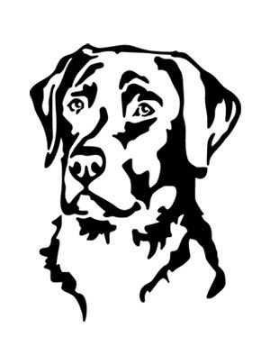 Lab Lab Svg Dog Silhouette, Lab Silhouette, Black Lab Drawing Easy, Black Lab Tattoos Simple, Lab Drawing, Cricut Animals, Dog Stencil, Art Tutorial, Animal Stencil