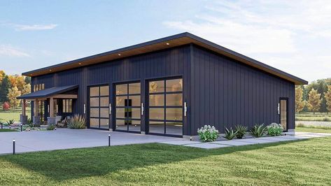 Single Pitch Roof Barndominium, 40x60 Shop With Living Quarters, Barndominium With Garage, Barndominium Garage, Pool Pavillion, Shop And House Combo Plans, Barndominium Designs, Barndo House, Metal Building House Plans