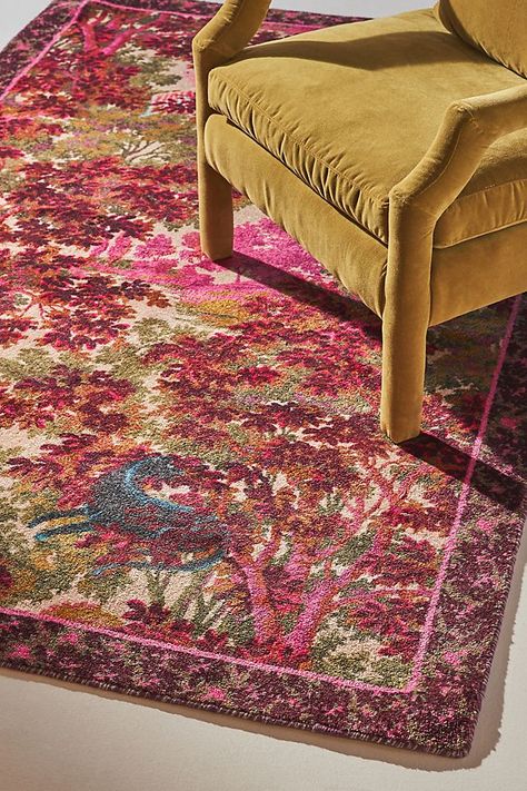 Tufted Vienne Rug Pink Rugs Living Room, 5x7 Rug In Living Room Layout, Pink Persian Rug Living Room, Mauve Area Rug, Pink And Purple Rug, Bohemian Rug Bedroom, Cool Living Room Rugs, Rug Layering Bedroom, Pink Rug Aesthetic