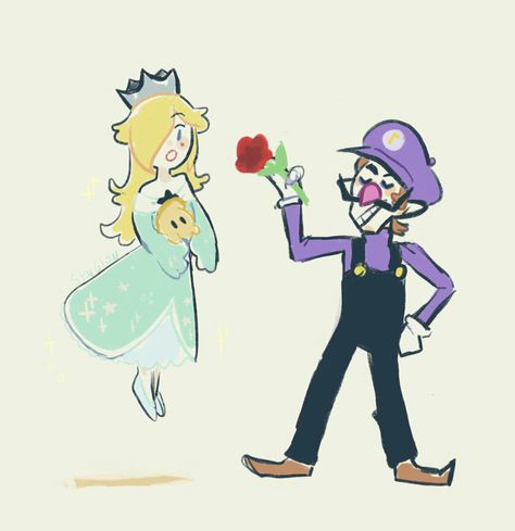 💜💙Waluigi x Rosalina💜💙 Rosalina X King Boo, Waluigi X Rosalina Fanart, Waluigi And Rosalina, Rosalina And Waluigi, Rosalina X Waluigi, Waluigi X Rosalina, Waluigi Fanart, Mario Ships, Adventure Time Crochet