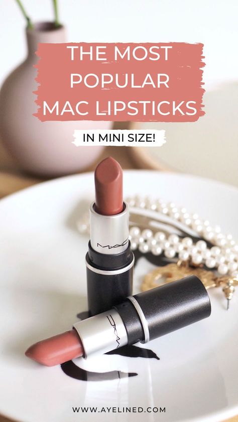 MAC released a cute little mini version of their most popular lipstick shades. I have a couple of the best selling nude shades reviewed- Whirl and Velvet Teddy plus some of the best budget MAC alternatives from the drugstore and in some cases even better! Includes the best nude lipstick shades for very fair skin and other information....#maclipstick #nudelipstick #lipstick #makeupreview #bestlipstick #lipstickshades #drugstorelipstick Mac Come Over Lipstick, Best Nude Lipstick Shades, Mac Matte Lipstick Shades, Most Popular Mac Lipsticks, Mac Mini Lipstick, Popular Mac Lipsticks, Best Nude Lipstick, Very Fair Skin, Mac Lipstick Velvet Teddy