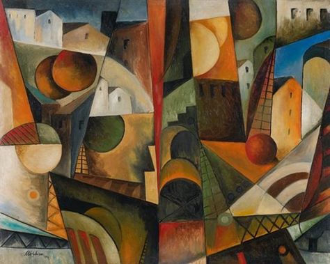 Albert Gleizes | Paysage cubiste, 1914 (1914) | MutualArt Albert Gleizes, Cubist Paintings, Francis Picabia, Cubist Art, Cubism Art, Georges Braque, Cubism, Pablo Picasso, Art Movement