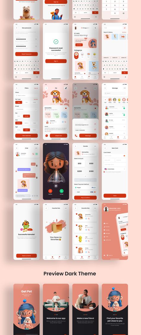 Pet Apps Design, Pet Adoption App Design, Pet App Ui Design, Pet App Design, Social App Design, Login Page Design, App Ui Ux Design, Ux App Design, Ios App Design