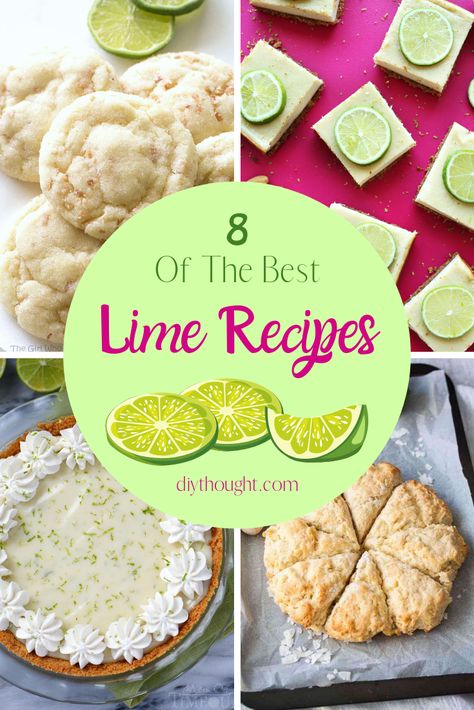 8 Of The Best Lime Recipes - diy Thought Lime Recipes Healthy, Coconut Lime Cake, Lime Juice Recipes, Key Lime Recipes, Key Lime Desserts, Lime Powder, Recipe Website, Citrus Cake, Lime Desserts