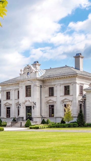 VanderHorn Architects on Instagram: "Then and now! Our majestic Renaissance Revival project in the Hudson River Valley⁣ .⁣ .⁣ .⁣ #waterfront #luxuryhomes #archdaily #coastalhome #architecturelovers" Vanderhorn Architects, Hudson River Valley, Arch Daily, River Valley, Hudson River, Home Room Design, Coastal Homes, House Rooms, Then And Now