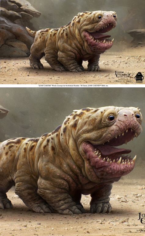 John Carter – Woola by Michael Kutsche Scifi Concept Art, Alien Ideas, Creature Anatomy, Scifi Concept, John Carter Of Mars, Imaginary Creatures, Monster Inspiration, Disney Punk, Dejah Thoris