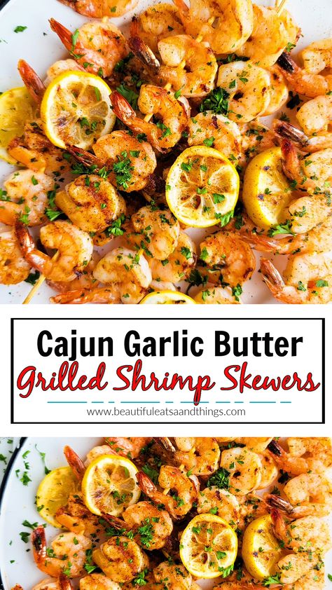 Shrimp Skewer Recipes, Grilled Kabob Recipes, Shrimp Kabobs, Grilled Shrimp Skewers, Grilled Seafood Recipes, Grilling Kabobs, Bbq Shrimp, Grilled Shrimp Recipes, Shrimp Skewers