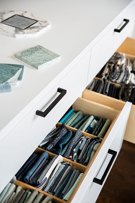 Interior Design Office Studio, Thomas Pheasant, Design Studio Workspace, Jeremiah Brent, Design Studio Office, Frida Art, California Closets, Material Library, Studio Organization