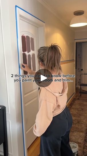 163K views · 1.4K reactions | This is seriously the best way to get those clean lines! Here are the details: 

1. After you tape, paint over the tape with your current wall color. Let that completely dry. 
2. After your last coat of the new color is on, remove the tape while that last coat is still wet! 

For my walls I used my wall color, then on the trim used my trim color.

That’s it! Super easy way to get nice clean lines 🙌🏼 make sure you save for your next paint project!! | megankhome | Paul Russell · Slippin' Darker Trim Lighter Walls, Trim Paint Color, Tan Walls, Dark Trim, Top Paintings, Tan Trim, Cream Walls, Wall Trim, Paint Types