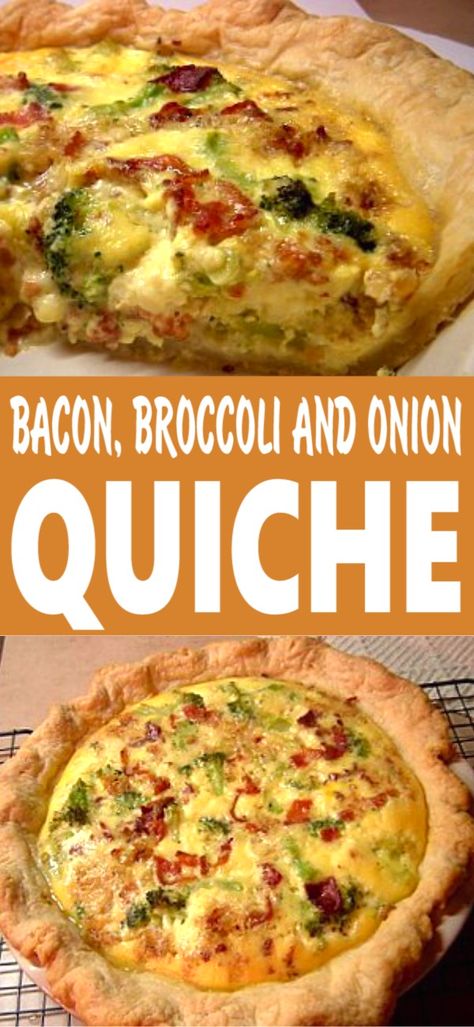 Quiche Bacon Broccoli, Broccoli Bacon Quiche Recipes, Broccoli And Bacon Quiche, Brocolli Quiche Recipes, Cauliflower Quiche Recipes, Bacon Quiche Recipes, Bacon Broccoli Quiche, Catered Breakfast, Broccoli Quiche Recipes