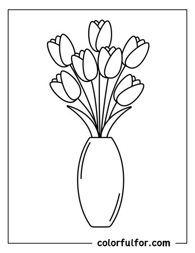 Umbrella Coloring Page, Cross Coloring Page, Mom Flowers, Tulip Drawing, Paper Art Design, Pattern Coloring Pages, Tulip Bouquet, Coloring Sheets For Kids, Disney Princess Wallpaper