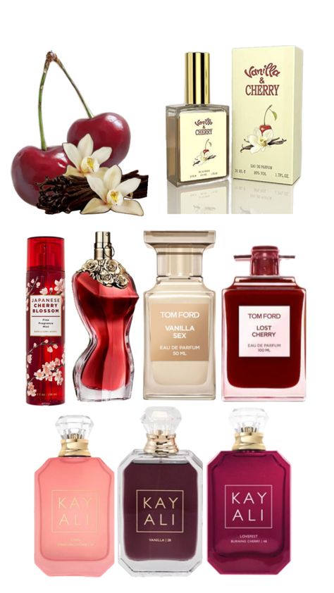 Cherry 🍒 Vanilla 🍨 Tom Ford Fragrance, Fragrance Lab, Cherry Vanilla, Fragrances Perfume Woman, Vanilla Perfume, Perfume Collection Fragrance, Victoria Secret Perfume, Perfume Fragrance, Perfume Scents