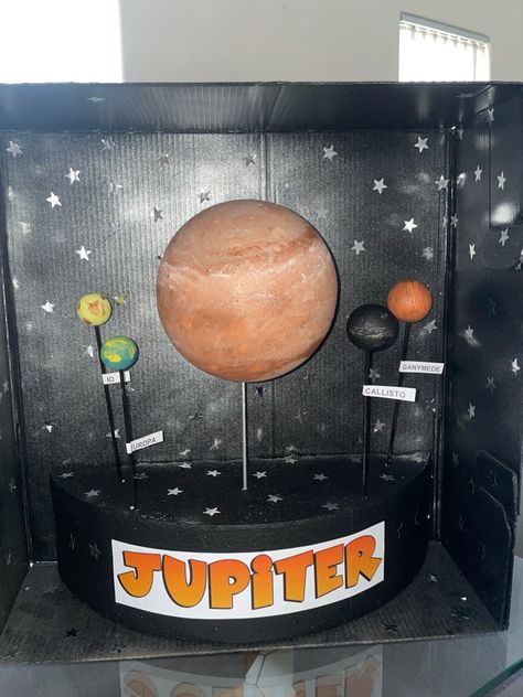 Planet Jupiter Science Project Jupiter Model Project, 3d Mercury Planet Project, 3d Mars Planet Project, Diy Jupiter Planet Project, Jupiter School Project Ideas, Jupiter Project For School, Venus Planet Project, Jupiter Planet Project For Kids, Planet Art For Kids