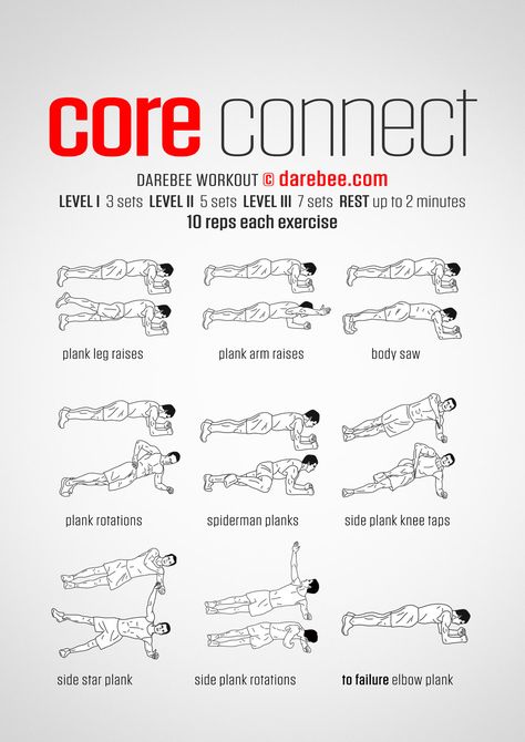 Core Connect Workout Side Plank Workout, Plank Variations Workout, Side Plank Variations, 100 Workout, Workout Fat Burning, Plank Variations, Ab Core Workout, Core Workouts, Side Plank