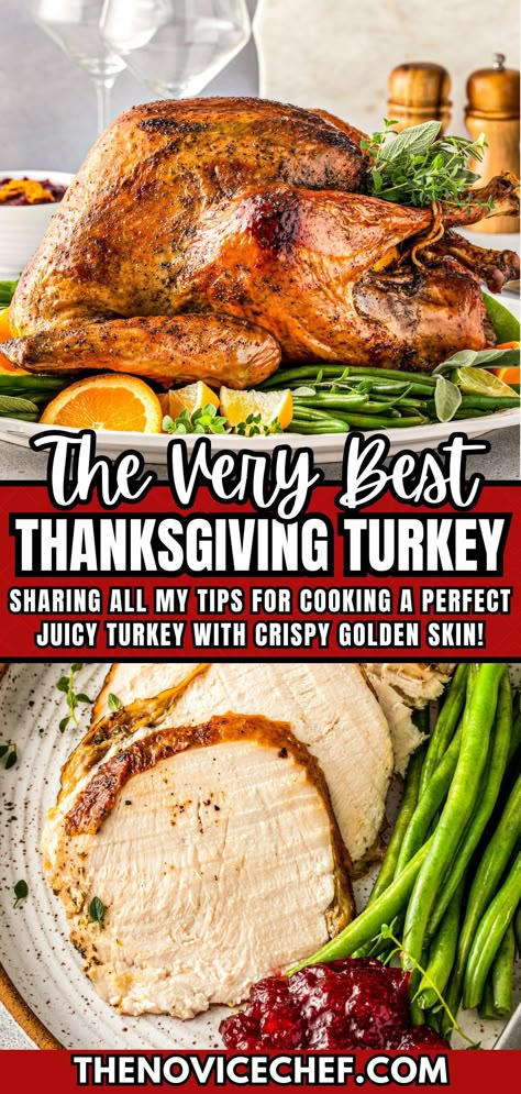 Turkey Preparation Thanksgiving, Thanksgiving Turkey For Beginners, Juicy Flavorful Turkey, 8 Pound Turkey Recipe, Stuffing A Turkey Recipes, Prepping A Turkey For Thanksgiving, How To Cook A 14lb Turkey, Turkey Tips Recipe How To Cook, 12 Lb Turkey Cook Time