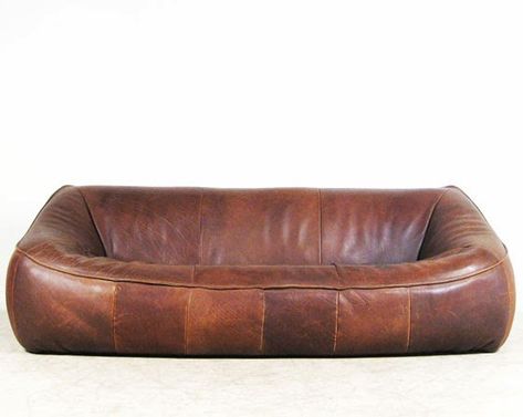 Lounge Sofa  by Gerard van den Berg made by Montis in the 70s neck leather good condition with patina 220cm x 110cm x 70cm ... Rv Interiors, Modern Retro Furniture, 70s Furniture, Random Products, Vintage Couch, Rustic Home Interiors, Dream Sofas, Diy Sofa Table, Leather Sofas