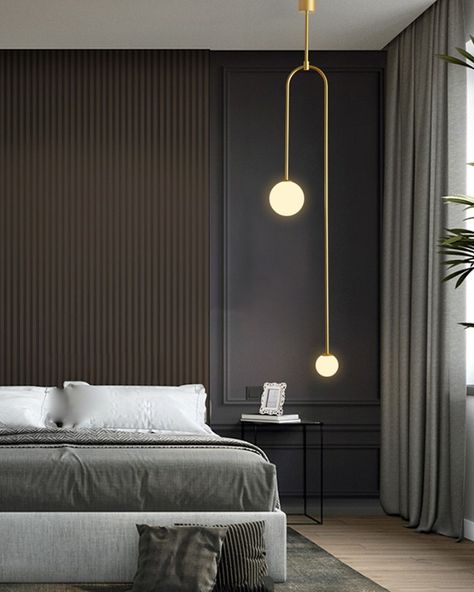 LIGHTING AUSTRALIA 🇦🇺 on Instagram: “Looking for a simple way in which you can alter the ambiance of a bedroom without diving headfirst in a major decorating renovation. Then…” Glass Ball Pendant Lighting, Luxury Living Room Decor, Luxe Decor, Ball Pendant Lighting, Light Canopy, Stylish Lighting, Luxurious Home, Style Deco, Chic Living