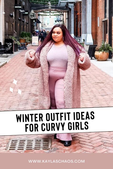 Winter Festival Outfit Plus Size, Plus Size Colorado Outfit, Plus Size Brunch Outfit Winter, Plus Size Snow Outfit, Winter Birthday Outfit Plus Size, Plus Size Baddie Outfits Winter, Winter Bday Outfit Women, Plus Size Winter Outfits Casual, Plus Size Winter Outfits Cold Weather