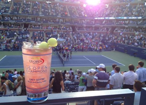 Serve Up The Signature Cocktail Of The US Open: The Honey Deuce | TENNIS LIFE Melon Drink, Peppermint Fudge, Us Open Tennis, Grey Goose Vodka, Fresh Squeezed Lemonade, Melon Baller, Raspberry Liqueur, Tennis Life, Grey Goose