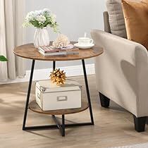 Wood Side Table Bedroom, Round Side Table Living Room, End Tables Living Room, Side Table Bedroom, Small Round Side Table, Tables Living Room, Black End Tables, Bedroom Couch, Fancy Table