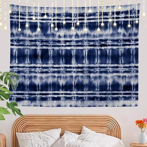 Amazon.com: Shrahala Japanese Abstract Blue Tie Dye Wall Tapestry, Shibori Ink Modern Batik Marble Wall Hanging Large Tapestry Decoration Polyester Fiber White Hem Around for Dorm Room Bedroom 82.7 x 59.1 in : Home & Kitchen Tie Dye Wall, Japanese Abstract, Modern Batik, Large Tapestry, Large Tapestries, Marble Wall, Blue Tie, Blue Tie Dye, Blue Ties