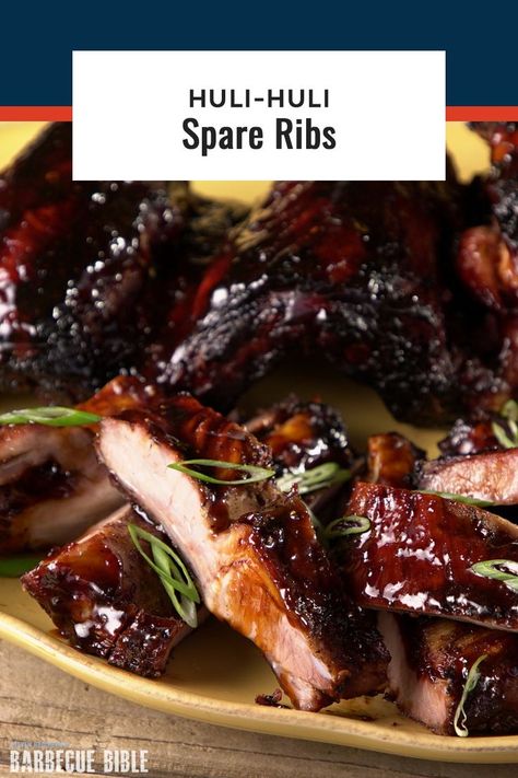 Huli Huli Pork Ribs, Huli Huli Ribs, Spare Ribs Recipe, Vegan Vegetable Recipes, Hawaiian Foods, Huli Huli, Steven Raichlen, Hawaiian Recipes, Recipes Bbq