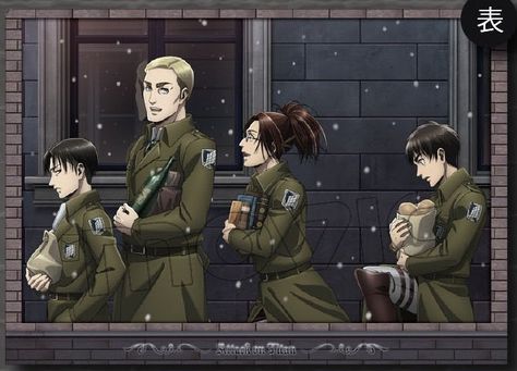 Erwin Smith official arts - in uniform - Album on Imgur Stuff Toys, Hiro Big Hero 6, Atack Ao Titan, Levi And Erwin, Erwin Smith, Survey Corps, Captain Levi, Titans Anime, Anime Merch