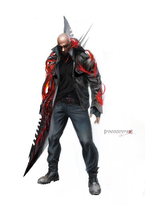 . Prototype Game, Prototype Game Art, Metal Arm Concept Art, Prototype 2 Powers, Prototype 2 James Heller, Alex Mercer, Overwatch Skin Concepts, Prototype 2, Infamous Second Son