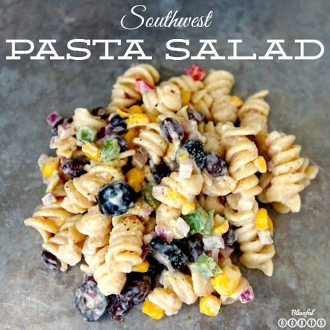 Southwest Pasta, Southwest Pasta Salad, Recipes Pasta Salad, Pasta Salad Dressing, Ranch Pasta Salad, Cold Salad, Pulled Pork Sandwich, Salad Pasta, Pasta Salads