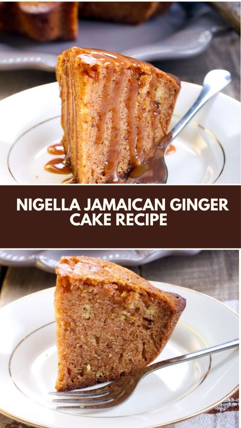 This delicious Jamaican ginger cake is a simple, comforting treat perfect for any occasion. With a warm, spiced flavor and a moist, tender crumb, it’s an easy bake you can whip up with common ingredients. Inspired by Nigella Lawson’s recipe, it features both fresh and crystallized ginger for that extra zing! Jamaican Ginger Cake Recipe, Ginger Cake Recipe Easy, Nigella Lawson Desserts, Nigella Recipes, Jamaican Ginger Cake, Ginger Cake Recipe, Celebrity Food, Nigella Lawson Recipes, Crystallized Ginger