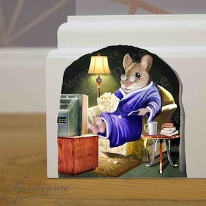 Book 3d, Mouse Wall, Unique Teachers Gift, Mouse Hole, Kids Room Murals, Princess Decorations, Floor Murals, 3d Wall Decor, Room Stickers