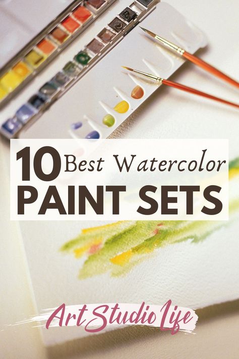 Beginner Watercolor Supplies, Professional Watercolor Set, Watercolor Painting Supplies, Best Watercolor Paints For Beginners, Watercolor Supplies For Beginners, Watercolor Paints To Buy, Paint Sets Art Supplies, Watercolor Organization, Watercolor Accessories