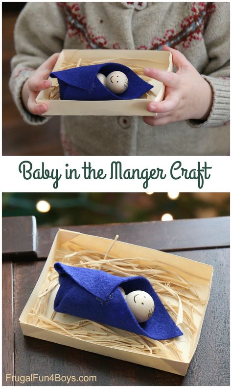 Christmas Sunday School Crafts, Baby Jesus Craft, Christmas Sunday School, Advent Crafts, Craft For Preschoolers, Jesus Crafts, Christmas Manger, Extreme Cold Weather, Preschool Christmas Crafts