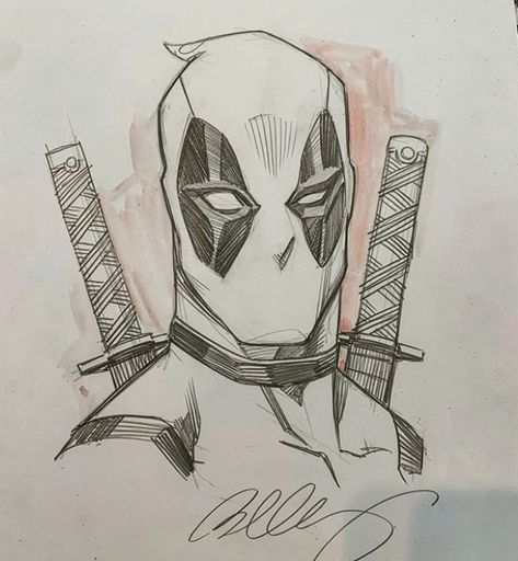 Sketchbook Pages Inspiration, Deadpool Drawing, Marvel Art Drawings, Comic Art Sketch, Deadpool Art, Drawing Superheroes, Spiderman Drawing, Spiderman Art Sketch, Naruto Minato