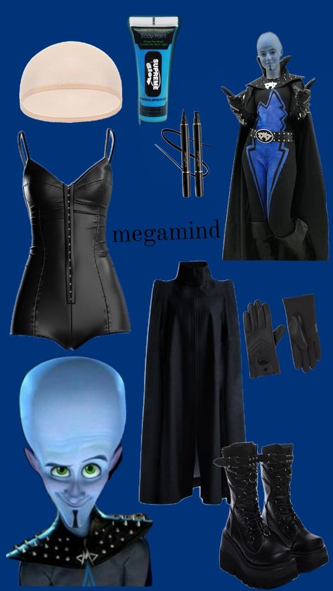 #megamind Megamind Costume Diy, Mega Mind Costume, Megamind Costume, Megamind Cosplay, Megamind Hot Pics, Megamind Movie Poster, Funny Megamind Memes, Minion Costumes, Diy Costumes