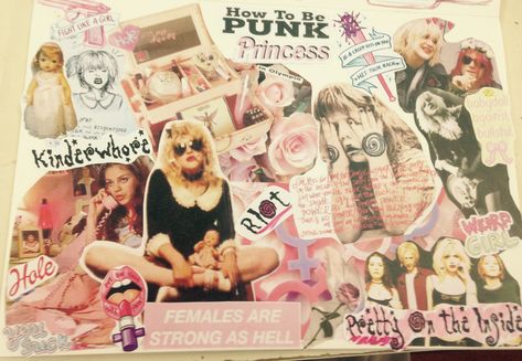 Hole Aesthetic, Love Moodboard, Courtney Love Hole, Collage Scrapbook, Punk Princess, Riot Grrrl, Courtney Love, Art Diary, Journal Aesthetic