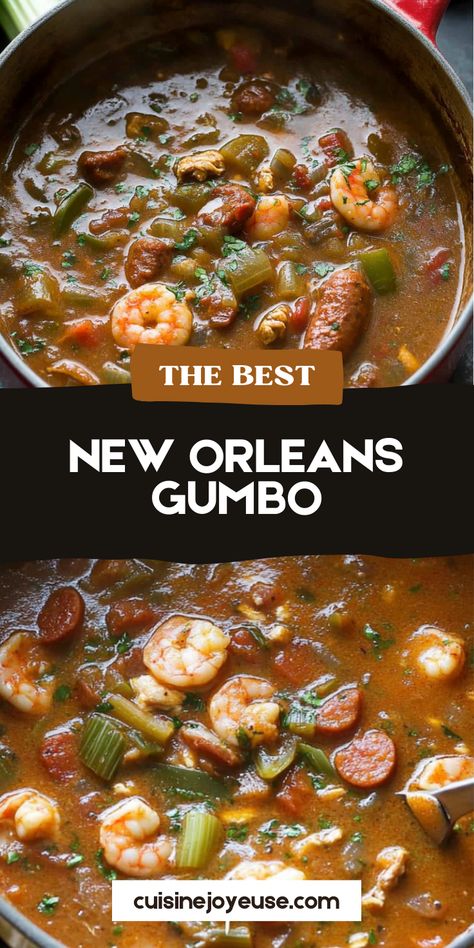 Dive into the heart of Louisiana with this authentic New Orleans gumbo recipe! Rich, flavorful, and perfect for a cozy night in. #Gumbo #NewOrleansFood #LouisianaCuisine #ComfortFood #Recipe Gumbo Appetizer, Gumbo Recipe Authentic, New Orleans Gumbo Recipe, New Orleans Style Gumbo, New Orleans Food Recipes, Cottage Cheese Dip Recipes, New Orleans Gumbo, Louisiana Gumbo, Gumbo Recipe Easy