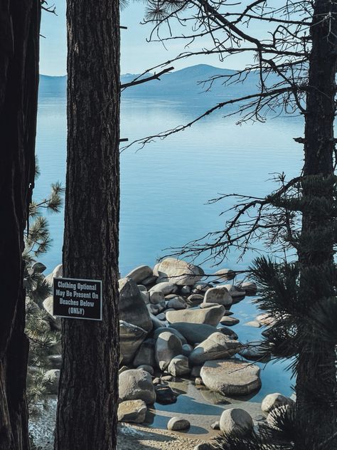 Lake Tahoe Aesthetic, Tahoe Aesthetic, Nevada Aesthetic, Lake Tahoe Vacation, Tahoe Nevada, Lake Tahoe Nevada, Aesthetic Places, Travel California, Reno Nevada