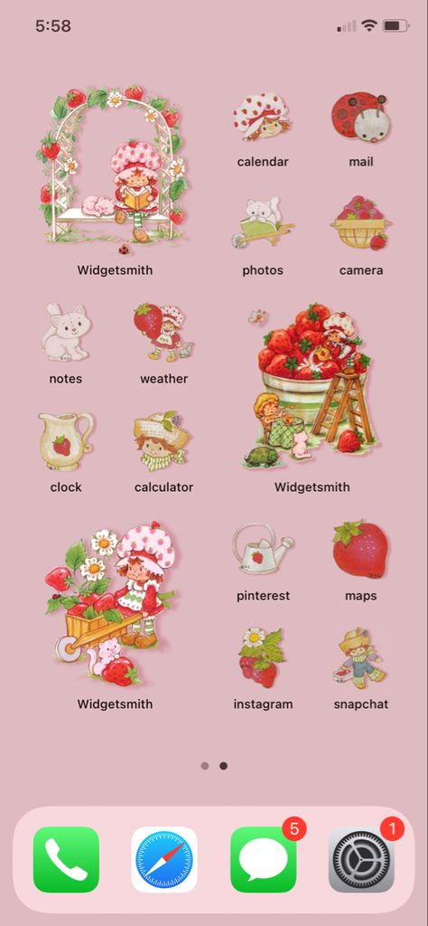 Strawberry Shortcake Icons For Apps, Strawberry Themed Homescreen, Aesthetic Ipad Homescreen Layout Pink, Strawberry Shortcake Graduation Cap, Strawberry Home Screen, Strawberry Shortcake Wallpaper Ipad, Strawberry Shortcake Ipad Wallpaper, Strawberry Shortcake Homescreen, Strawberry Shortcake Phone Theme