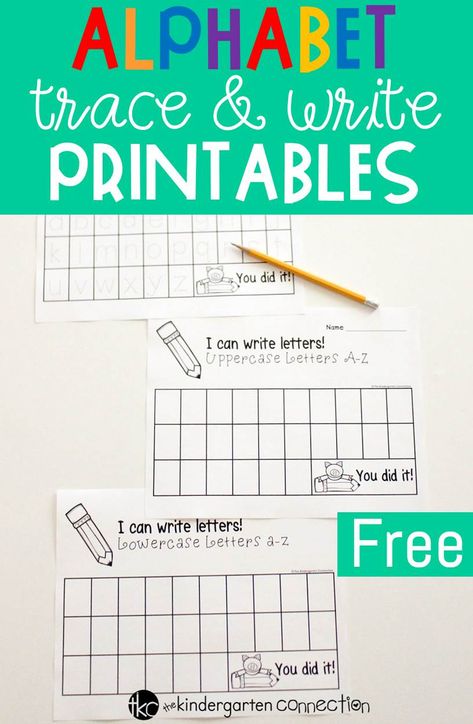 Alphabet Activities Kindergarten, Handwriting Ideas, Alphabet Centers, Alphabet Writing Practice, Writing Printables, Writing Assessment, Kindergarten Freebies, Alphabet Kindergarten, Learning Printables