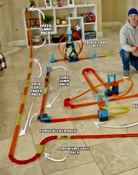 Hot Wheels Track Ideas, Hot Wheels Track Builder, Hot Wheels Track, Long Jump, Track, Models