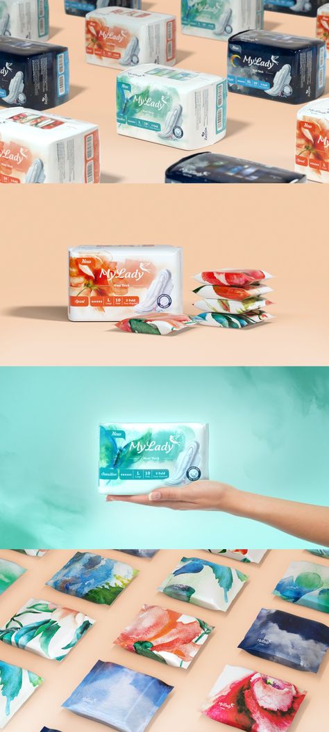 Sanitary Napkin Ads, Sanitary Pad Packaging Design, Sanitary Pads Packaging Design, Sanitary Napkin Packaging Design, Sanitary Pads Photography, Napkin Packaging Design, Pad Packaging Design, Period Shaming, Sanitary Pad Packaging