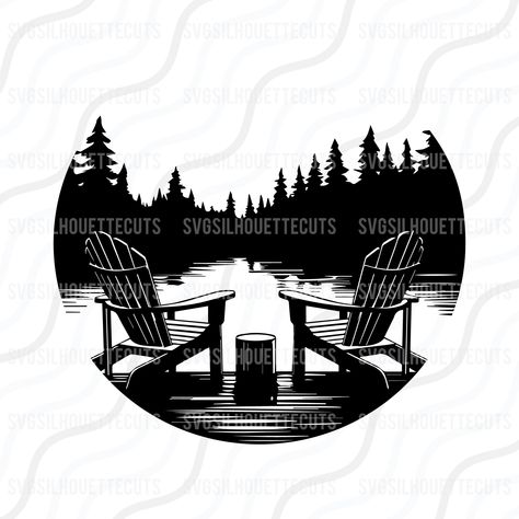 Farm Silhouette, Baseball Monogram, Texas Outline, Lake Quotes, Cut Table, Muskoka Chair, Chairs Logo, Lake Scene, Greeting Card Art