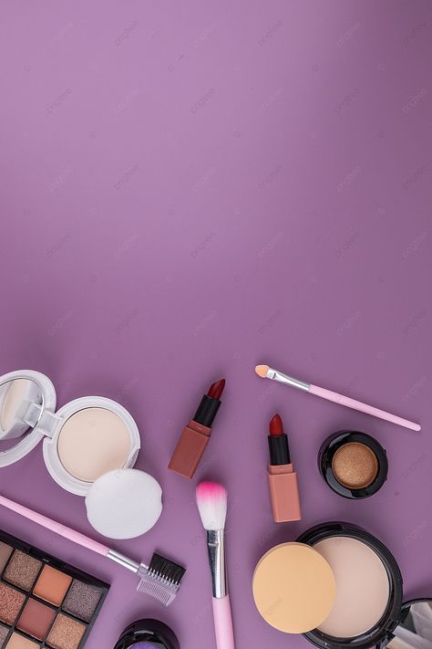 Girlish Background, Makeup Pictures Wallpaper, Cosmetic Wallpaper, Makeup Backgrounds Wallpapers, Makeup Wallpapers Iphone, Pink Plain Wallpaper, Background Makeup, Background Cosmetic, Lipstick Purple